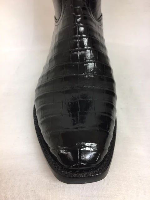 Lucchese - L3150 Black Ultra Belly Caiman Roper - Image 3